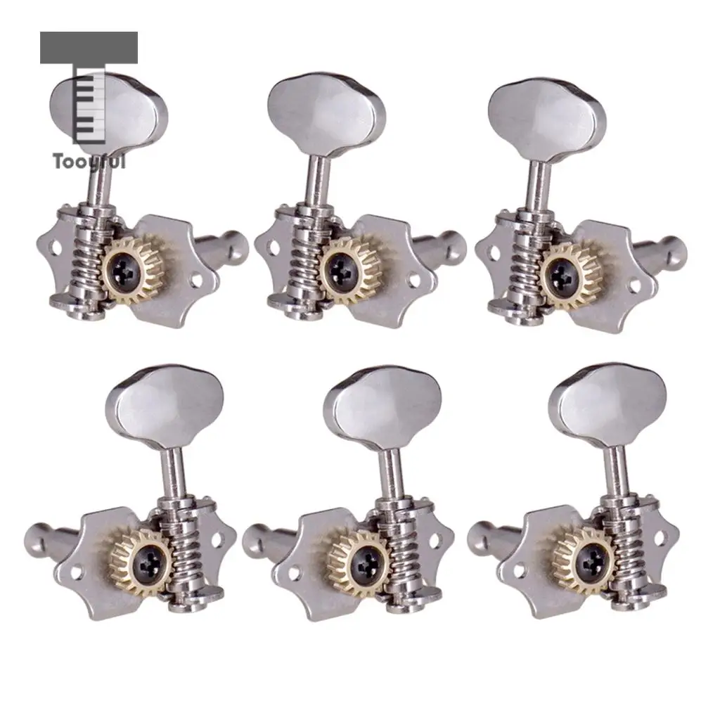 

Tooyful 3R3L Acoustic Electric Guitar String Tuning Peg Button Machine Heads for Replacement