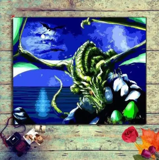 86019 Дракон Alien краска по номерам наборы для взрослых DIY|Картины номерам| |