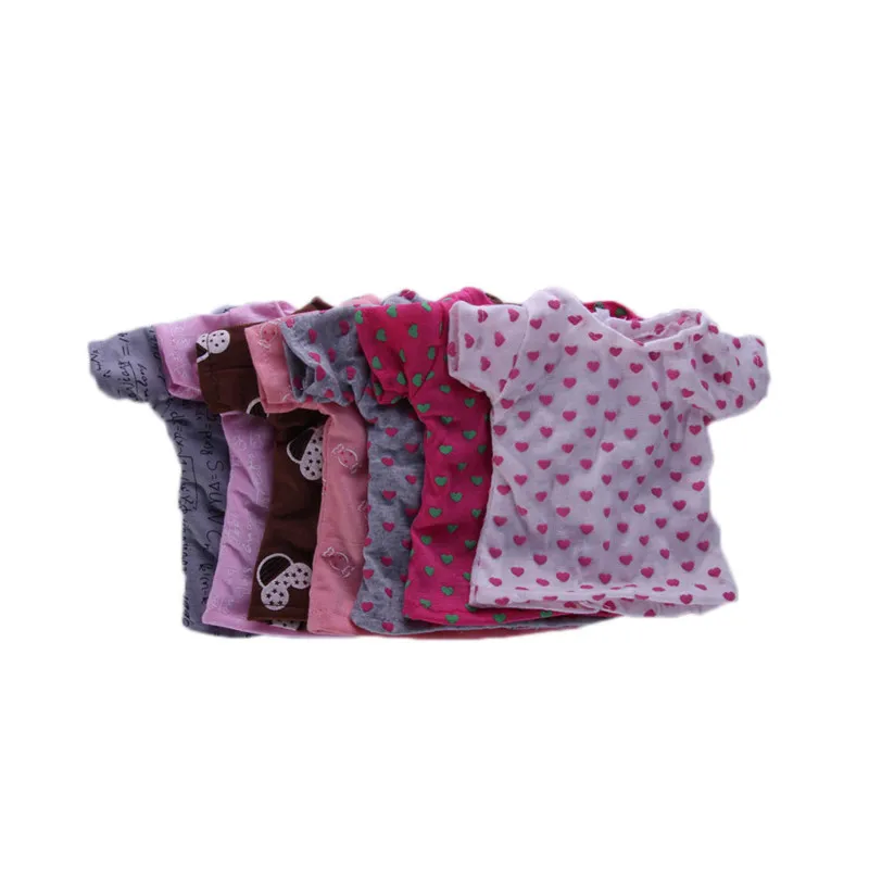 Прекрасная футболка одежда Fit 18 дюймов American Girl 43 см BABY born Zapf детей Лучший