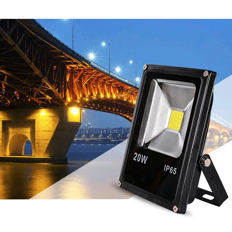 Led COB SMD прожектор светильник мощностью 10 Вт, 20 Вт, 30 Вт, 50 Вт на открытом воздухе Точечный светильник потолочные светильник переменного тока 220V 110V Водонепроницаемый IP65 светильник ing лампа
