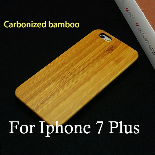 i7Plus Bamboo Высокое качество, жесткий защитный чехол, подлинный палисандр, карбонизированный бамбук, вишня, дерево, деревянный чехол для телефона для iPhone 6 4," 6 Plus 5,5" - Цвет: i7Plus Bamboo