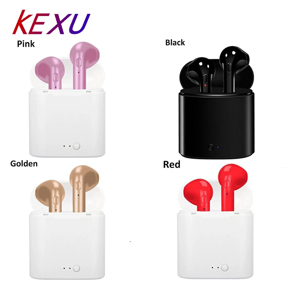 KEXU i7s i9 TWS мини беспроводные Bluetooth стерео наушники вкладыши гарнитура с зарядным
