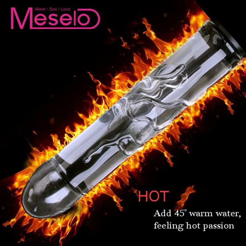 Новый стеклянный фаллоимитатор Meselo инъекционный в горячей/холодной воде