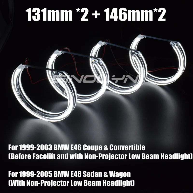 

Sinolyn дневные кольца с ангельскими глазами для BMW 3 5 серии E46 M3/E39/E36/E38