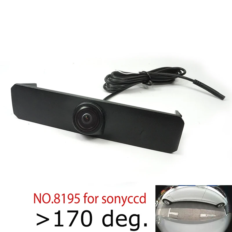 8195sonyccd fisheye Закрытая Автомобильная Передняя камера с логотипом CCD HD 180deg для VW Volkswagen SPORTSVAN TOUAREG 2013 - Название цвета: 8195sonyccd fisheye