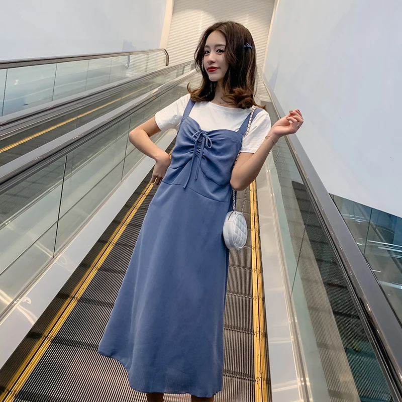 2019 Новое поступление летнее платье для беременных женское элегантное с коротким