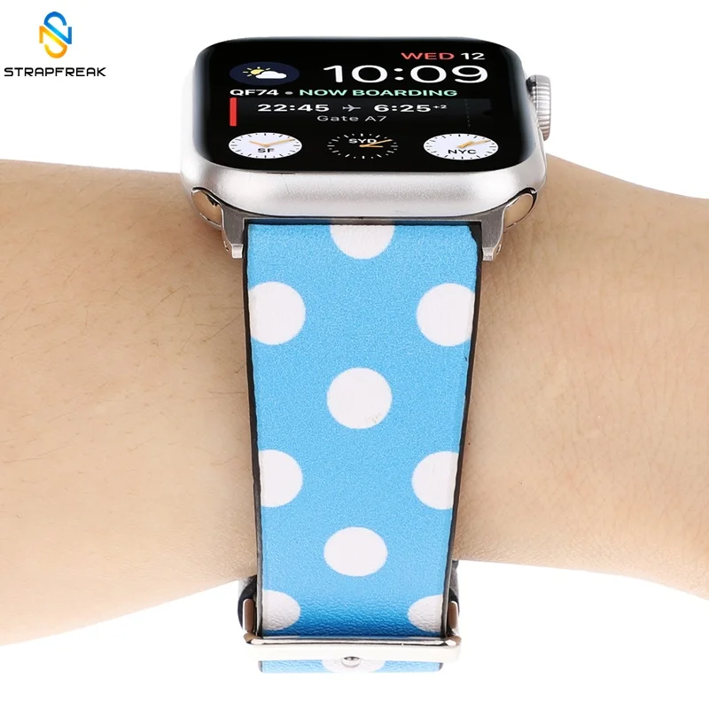 Кожаный браслет для Apple Watch Band 42 мм 38 мм/44 40 серия 4 3 2 1 iwatch модные часы мужчин и женщин|Ремешки часов| |