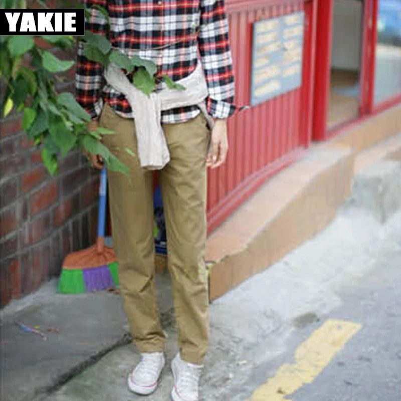 Женские брюки OL на лето и весну модные длинные с карманами большие размеры xxxl