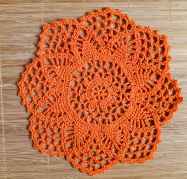 20 см круглый винтажный хлопковый ручной работы крючком цветы свадьба Doily стол подставка чашка кофе коврик изоляционный коврик Рождественская салфетка под приборы