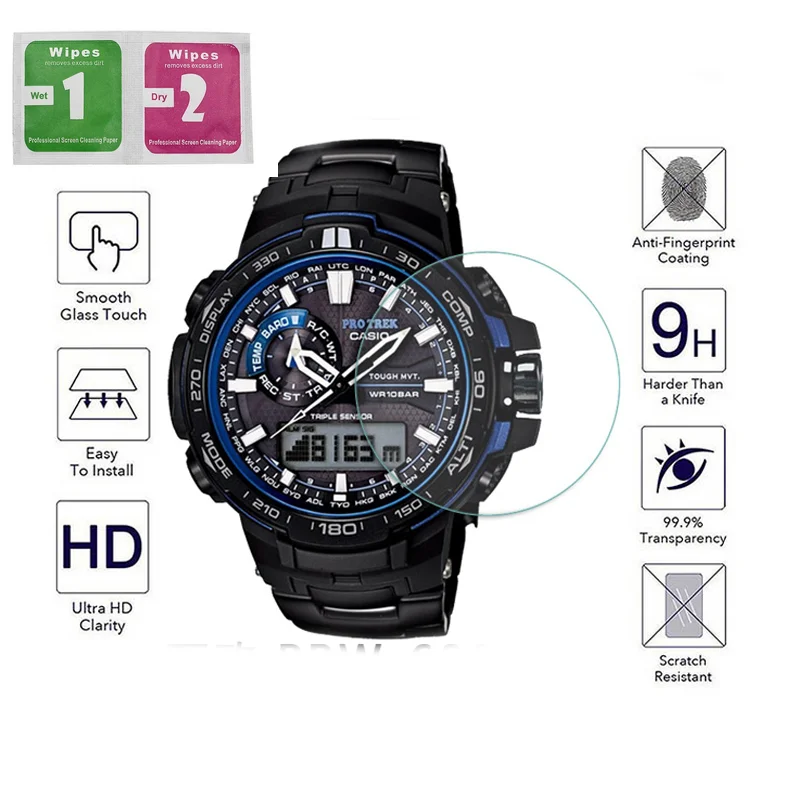 2 шт. для защиты экрана из закаленного стекла Casio G shock GA 110 GA100 GA110 ga 100 YT prw 6000 6100|for