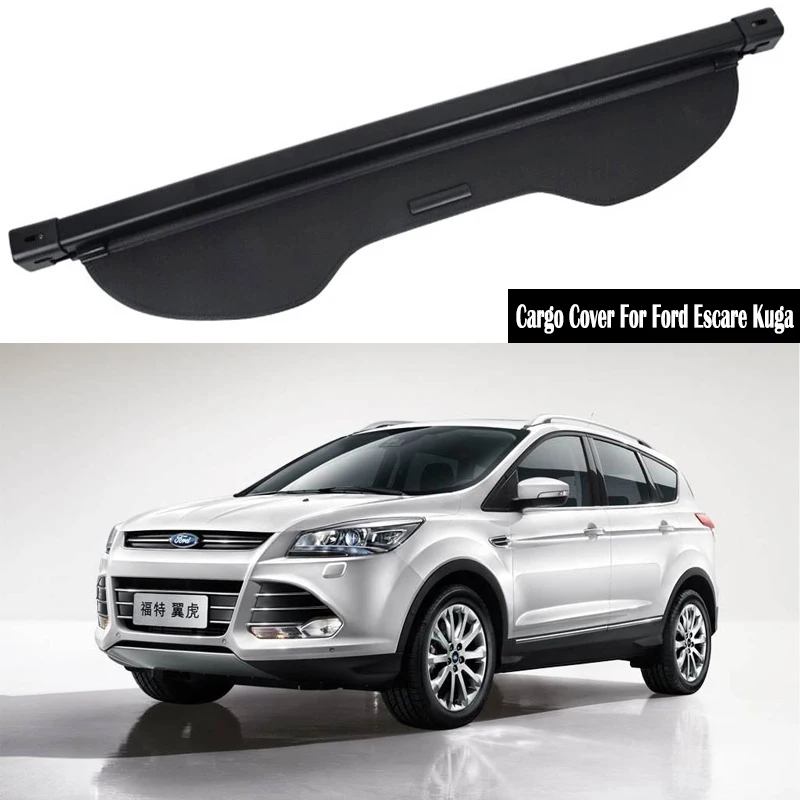 Rear Cargo Cover For Ford Escape Kuga 2013 2014 2015 2016 2017 2018 2019 privacy Trunk Screen Security Shield shade Accessories