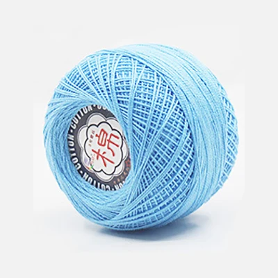 11 Розничная 50 г/шар 8# 2ply DIY цветная тонкая кружевная пряжа для вязания крючком пряжа хлопок пряжа для ручного вязания нить швейная машина линия JK468 - Цвет: 11