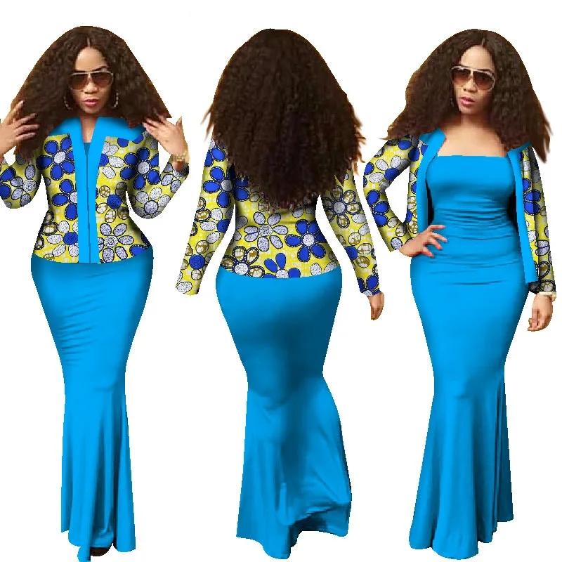 African Bazin Riche Dresses Women African Clothing Direct Selling Special Offer 2019 Cotton Batik Print Dress