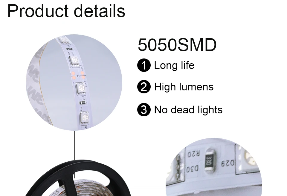 Foxanon DC12V RGB Светодиодная лента 5050 60 Светодиодный/м гибкий светодиодный светильник rgb светодиодный неоновый светильник s с bluetooth-контроллером 3A адаптер питания