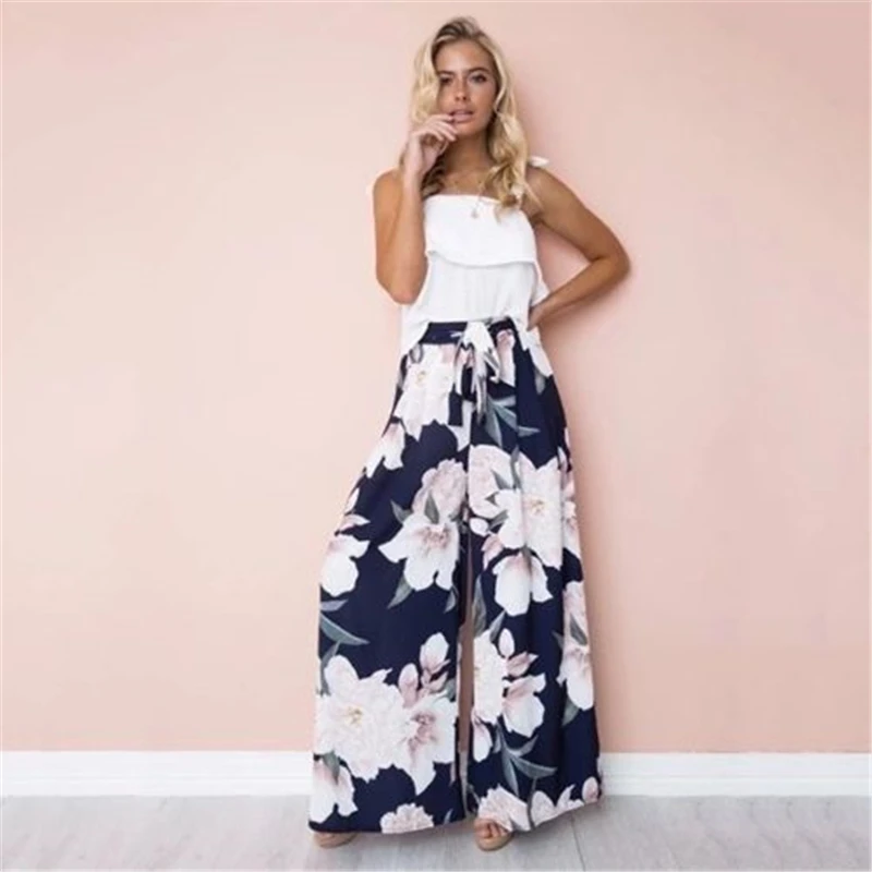 Womens High Waist Trousers Flare Wide Leg Long Loose Harem Comfy Pants Fashion Street Wear | Женская одежда