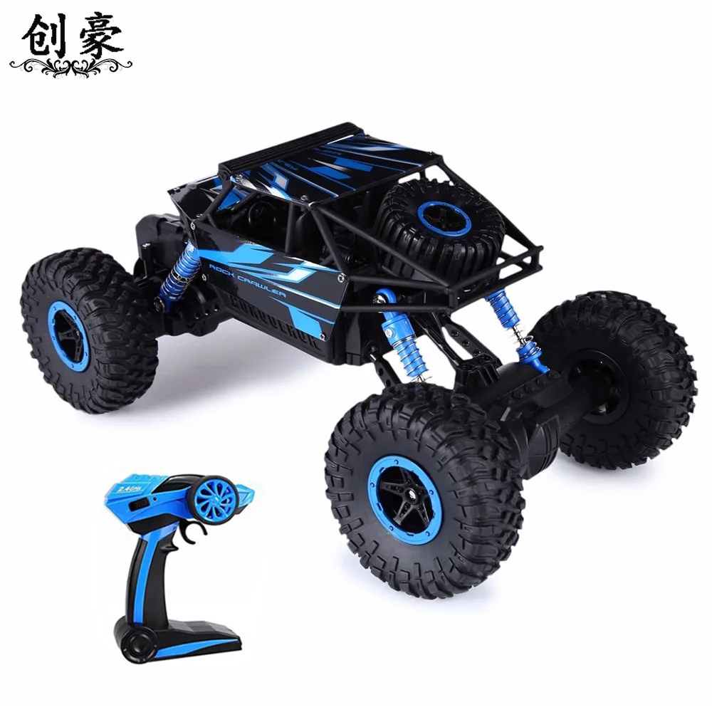 1:18 Rc автомобиль 2 4 ГГц альпинистский 4x4 двойные двигатели Bigfoot дистанционное