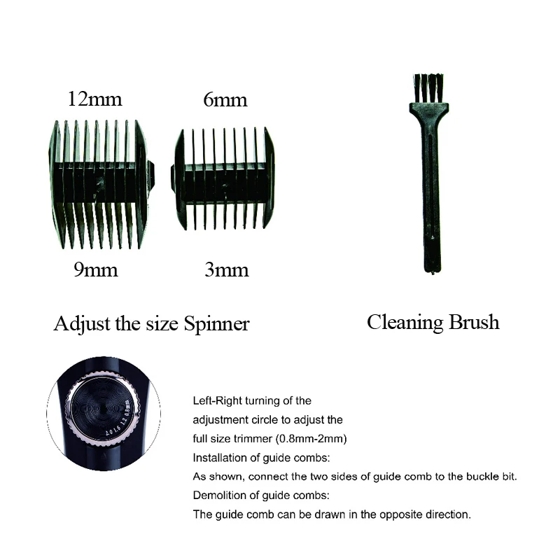 CHJ Hair Clipper Trimmer For Men Rechargeable Electric Razor Professional Beard Cutting Machine Low Noise Cutter | Бытовая техника