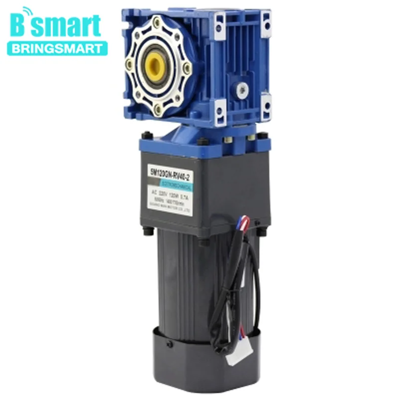 Bringsmart 220V AC мотор 120W Регулируемая Скорость вперед и назад редуктор|Двигатель