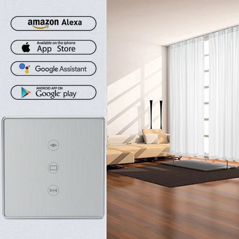 ЕС 10A Tuya Smart Life WiFi занавес переключатель для электрического моторизованного занавеса слепой рольставни Amazon Alexa/Google Home