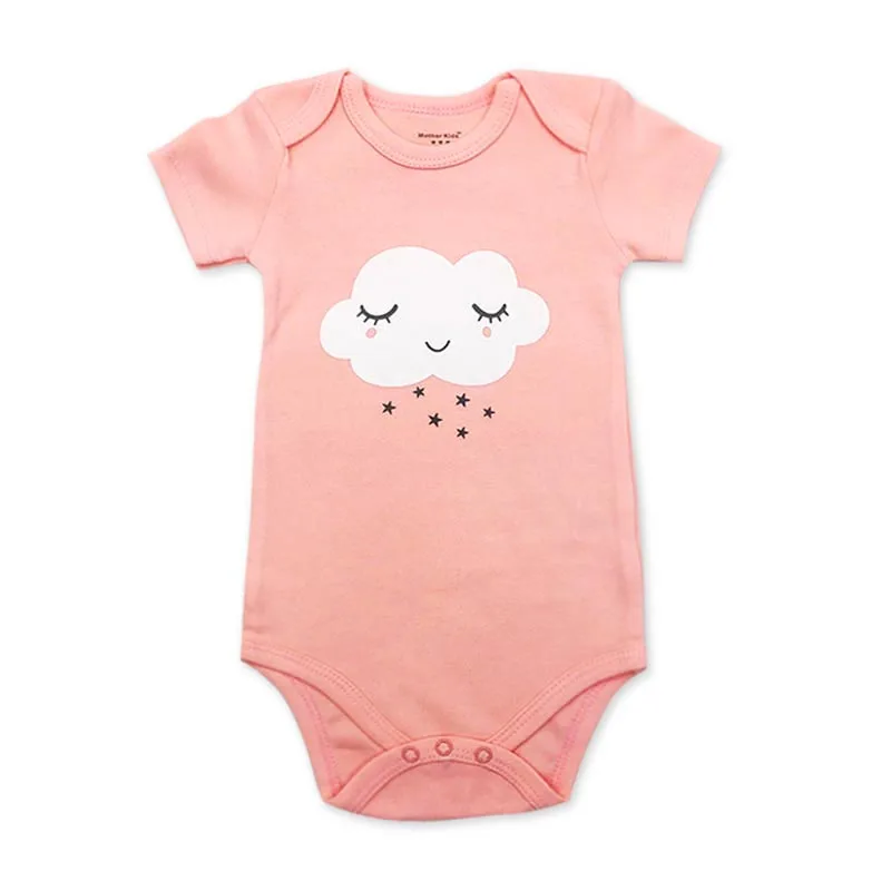 

100% Cotton Baby Bodysuit Infant Jumpsuit Overall Short Sleeve Body Suit Newborn Boy Girl Clothing Set Summer 3-24M