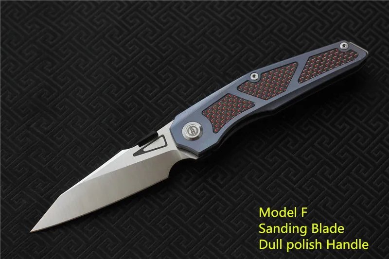 MAXACE-GLEDE алюминиевый складной нож, лезвие M390, TC4+ 3K красная ручка из углеродного волокна, карманный нож для охоты на природе, инструменты для повседневного использования