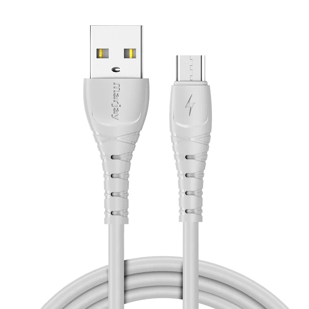 Marjay Micro USB кабель 2.4A провод для быстрого заряда для Xiaomi mi2 Redmi кабели для мобильных телефонов USB зарядное устройство кабель шнур для samsung S7 J6