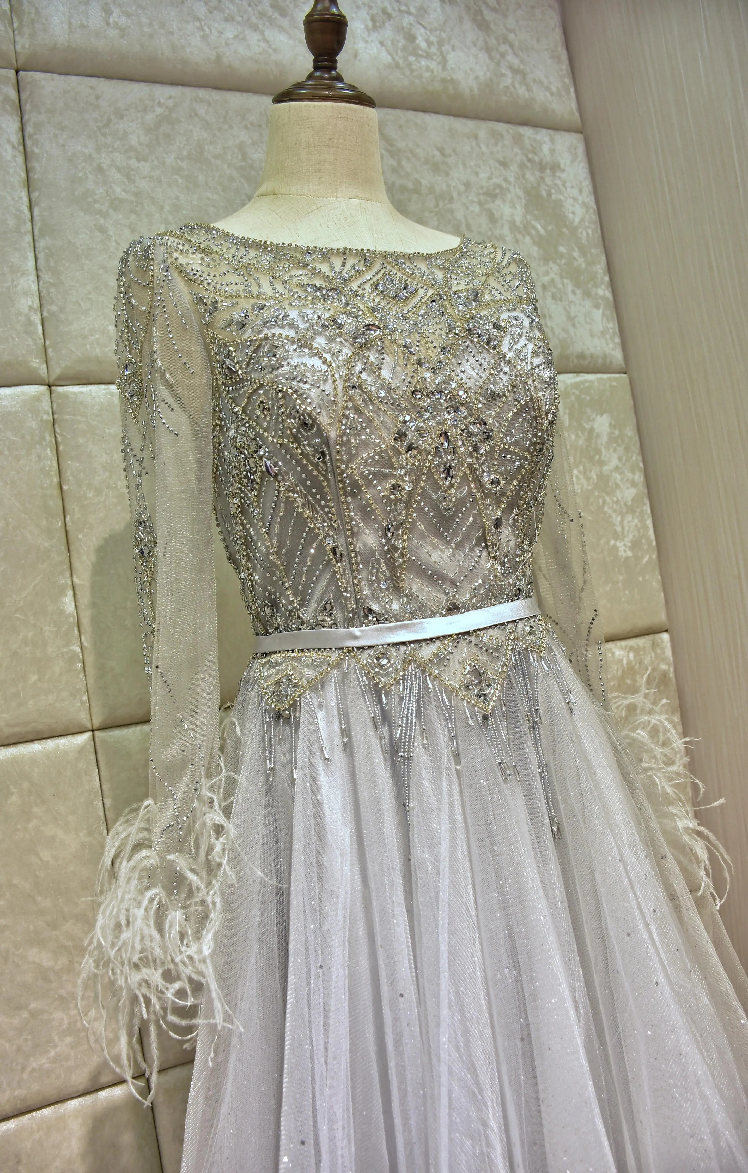 Роскошные особенности вечернее платье 2019new vestido de noiva abendkleider robe de soiree длинное платье