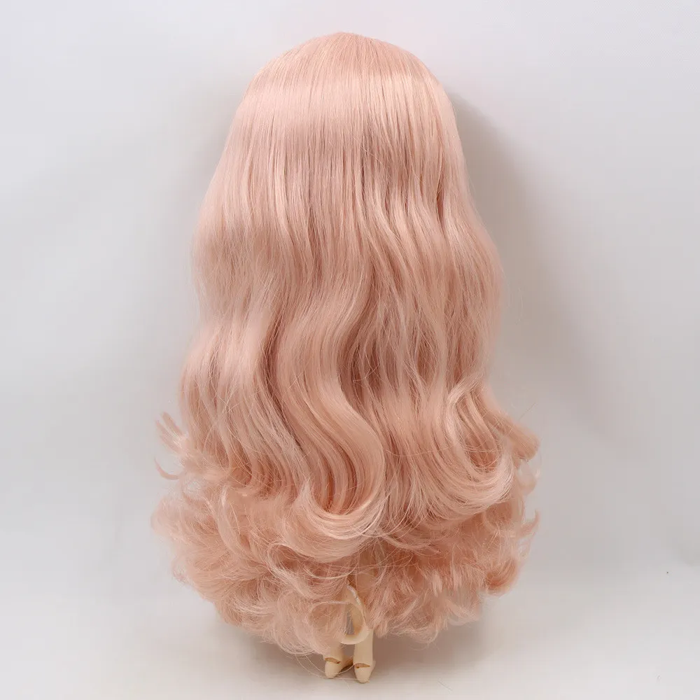 Blyth 1/6, кукольные парики, кожа головы, смешанные цвета, кудрявые волосы, серия, включая жесткий эндоконский купол с взрыва/без челки, бахрома