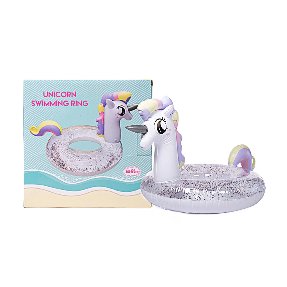 WISHTIME гигантский поплавок для бассейна единорога надувной принцессы с блестящими