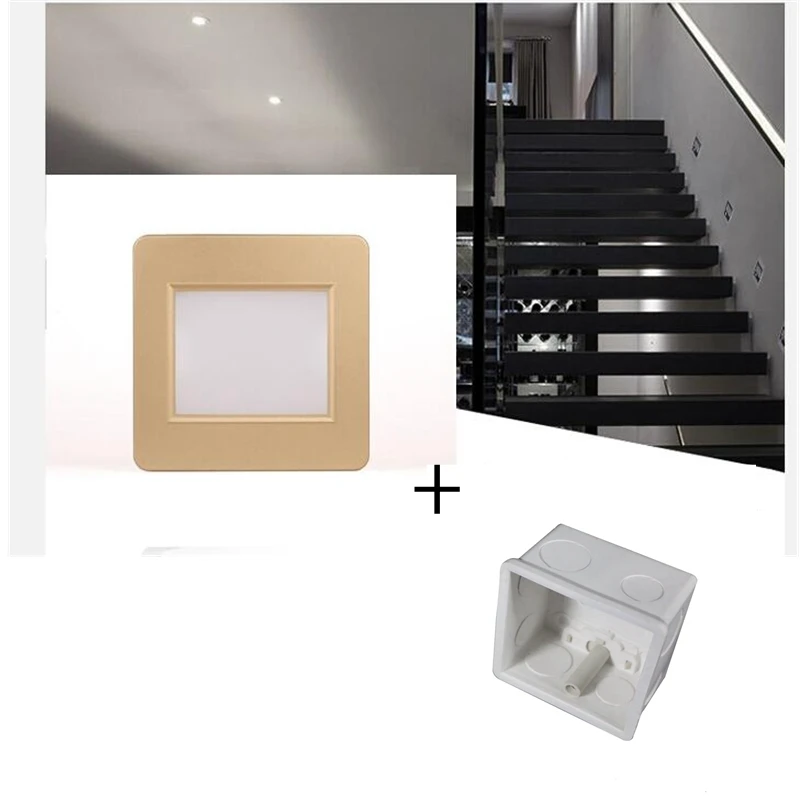 Радиолокационный датчик светодиодный светильник для лестниц 100 в 240 1 5 Вт