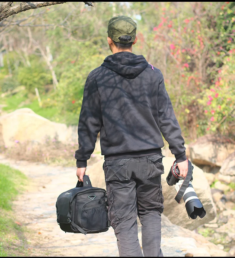 Jealiot большой емкости Профессиональный DSLR сумка для камеры Сумка через плечо фото slr цифровой противоударный видео объектив чехол для Canon 5d