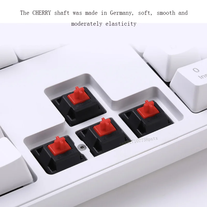 Оригинальный XiaoMi Yuemi MK06C 104 клавиши NKRO Вишневый красный переключатель USB Проводная