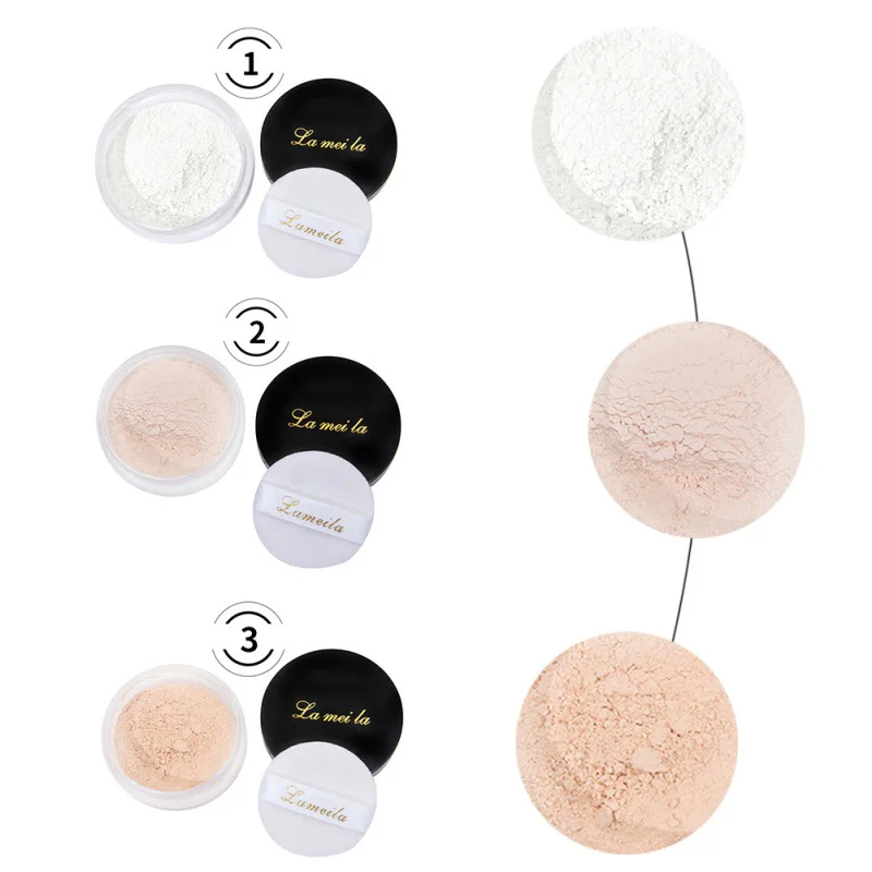 LAMEILA невидимая пудра для нюдового лица натуральный цвет тонкая отбеливающая