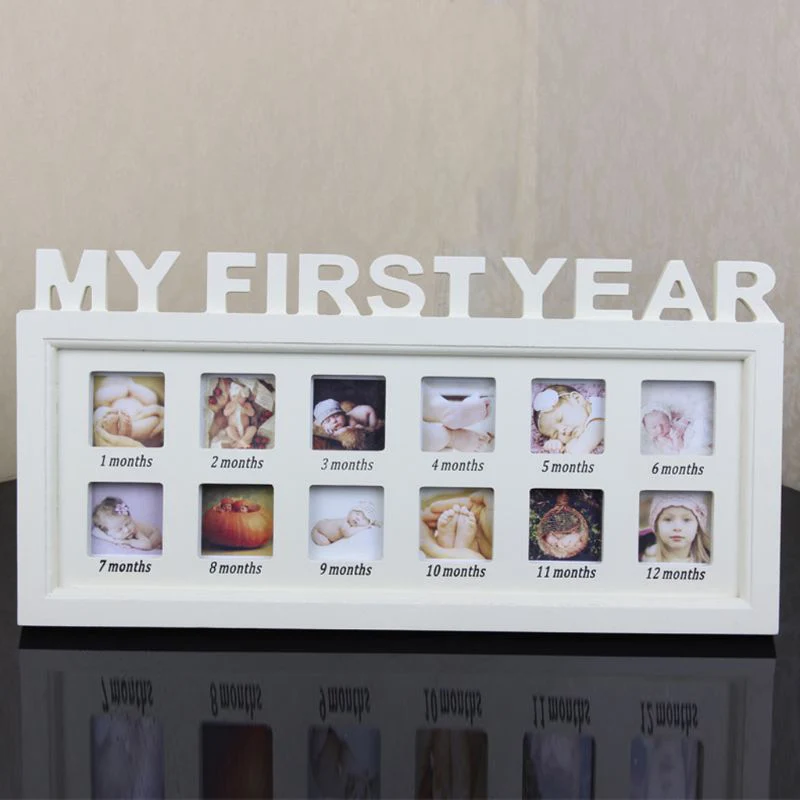 Diy 0 12 месяцев Детские фотографии сувениры память детей растущая подарок дисплей