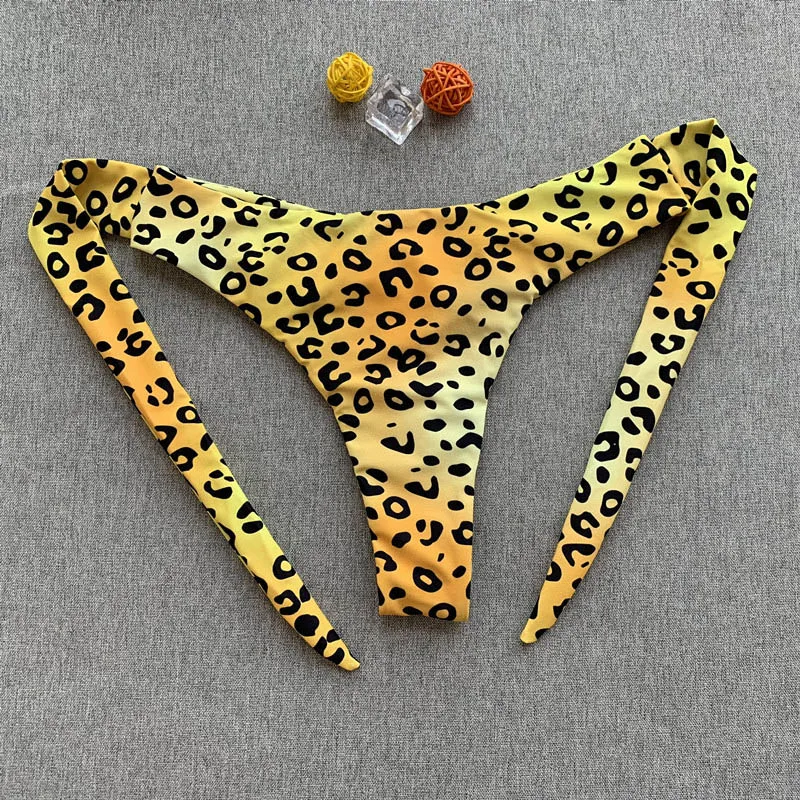 ZisioN 2018 Leopard сексуальный комплект бикини Для женщин купальник женский купальники