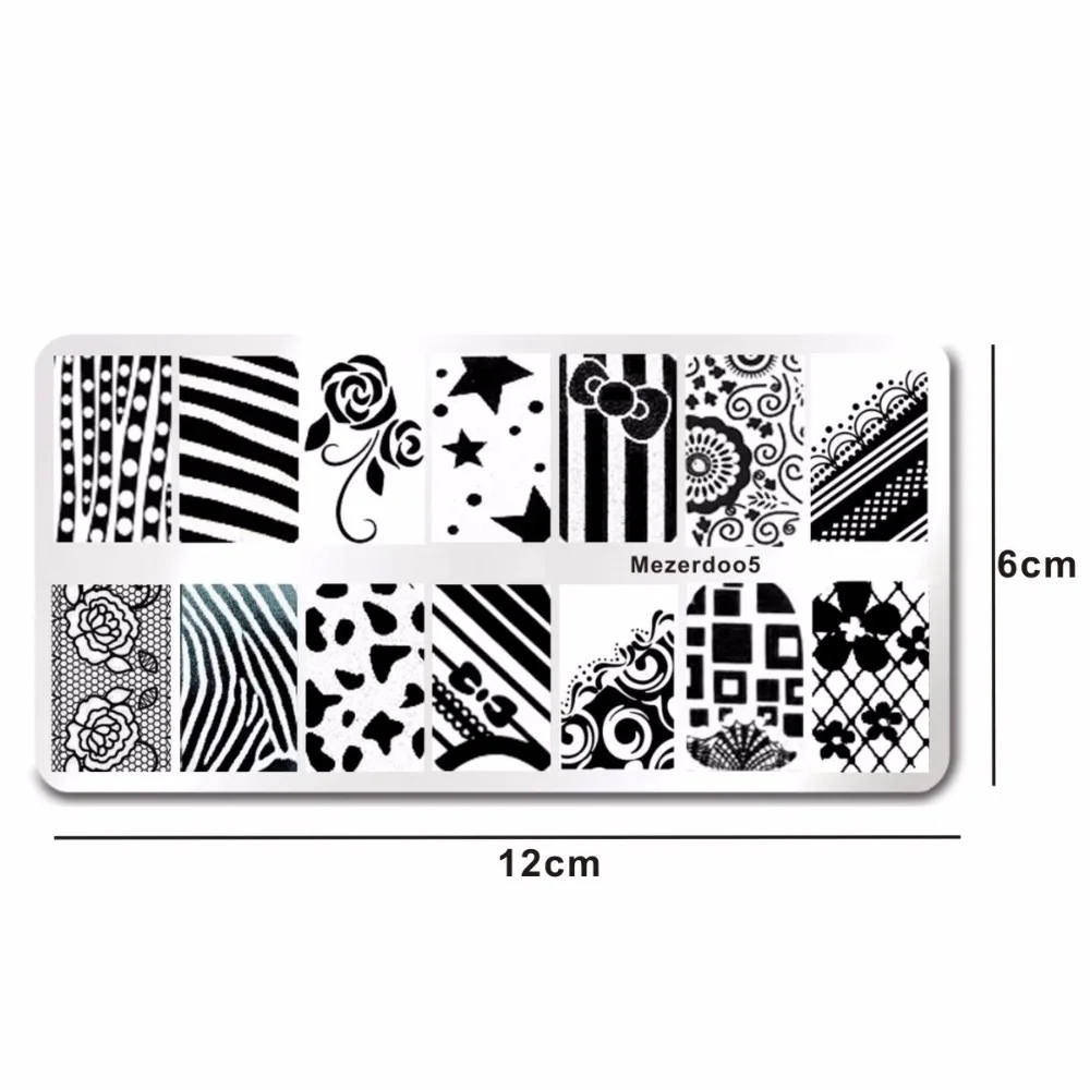 1 шт. трафарет для украшения ногтей с рисунком банта|manicure plate|image templatenail art stamping |