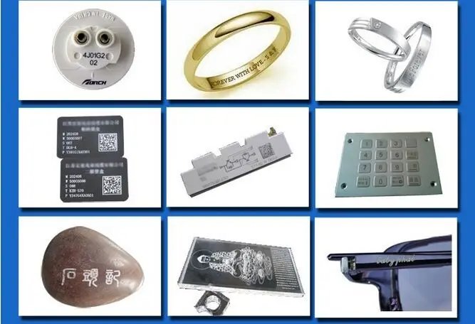 Горячая стильная пластиковая лазерная гравировальная машина/волоконная