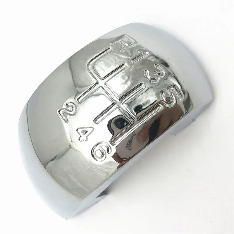 6 Speed Chrome Хромированная черная ручка переключения передач для автомобиля для Skoda Octavia MK2 II(04-08) II FL(08-11 - Название цвета: 6 Speed Chrome