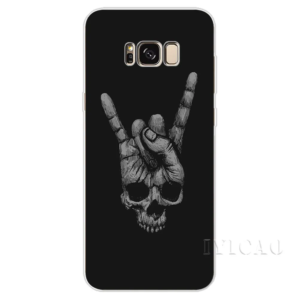 IYICAO розовых роз черепа Pattern Жесткий чехол для Samsung Galaxy S6 S7 край S8 S9 S10 плюс S10e Note 8 9