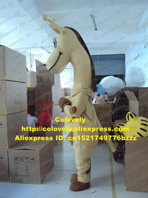 Красивый Коричневый Женский костюм-талисман в виде жирафа камелеопард камеропа