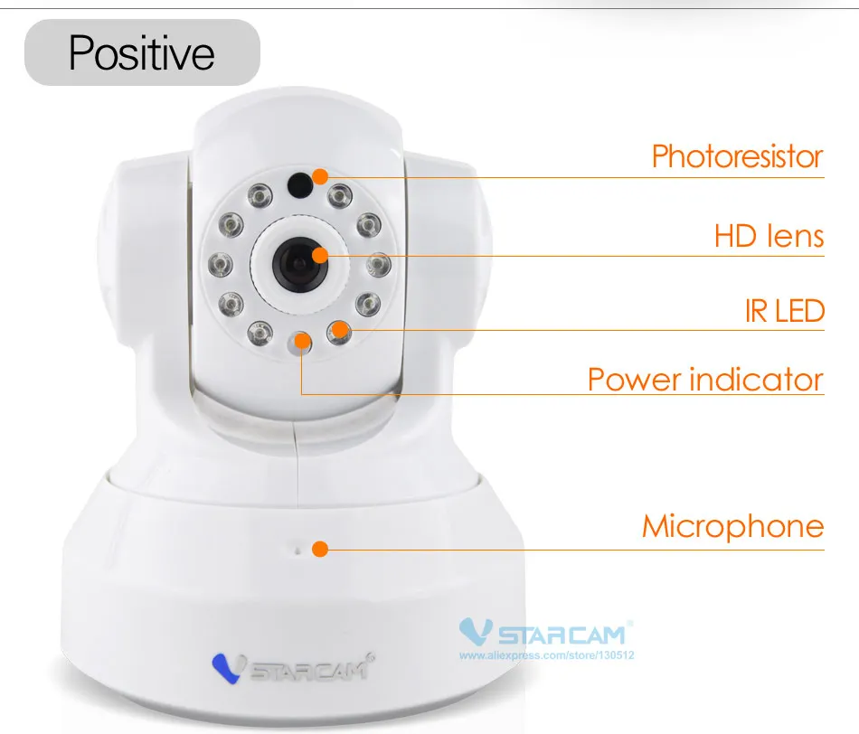 VStarcam HD 720P Wifi IP камера с использованием Приложения eye4 CCTV Wifi камера с поддержкой карты 128 ГБ, беспроводная камера ночного видения P2P Onvif Cam C7837WIP