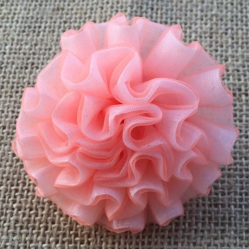 Новые корейские модные шелковые ленты для волос ручной работы с оборками и