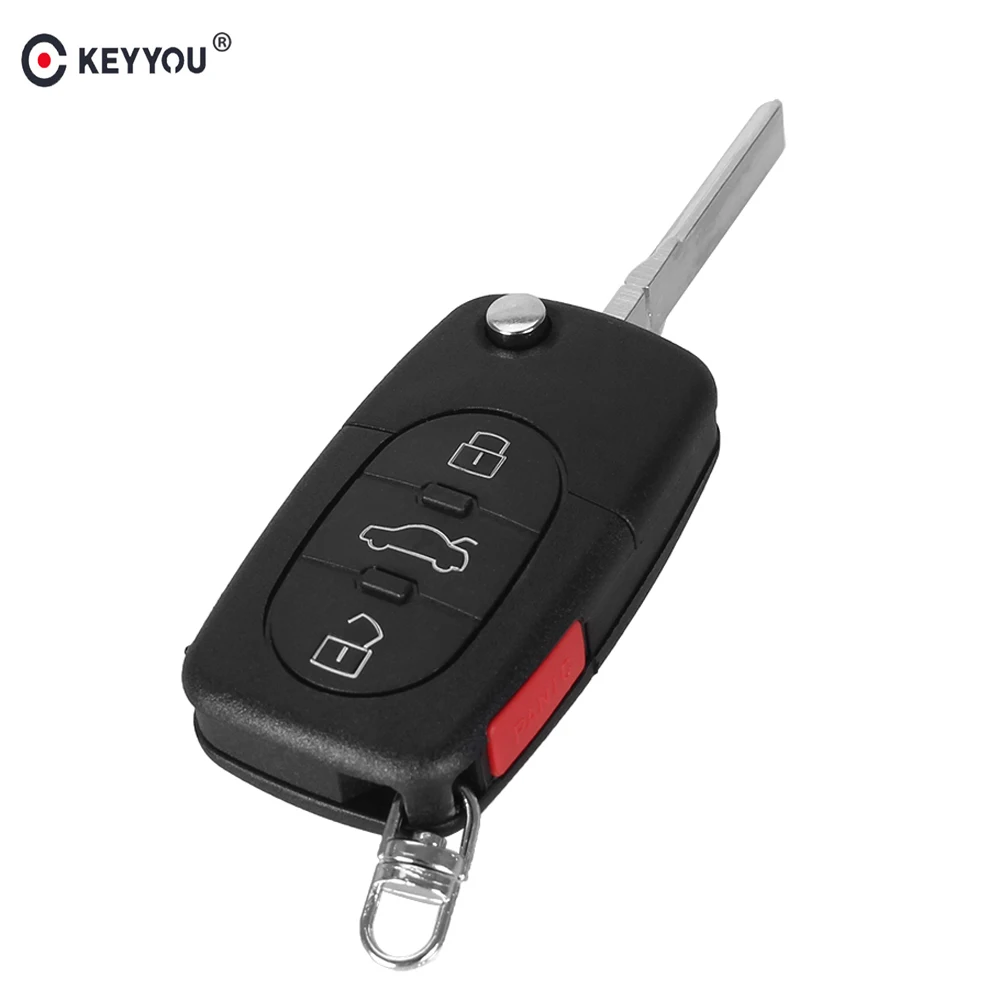 Запасная часть KEYYOU для Audi A4 A6 A8 TT 4 кнопки + 1 кнопка CR2032|button replacement|shell replacementbuttons buttons