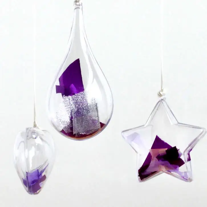 Прозрачный пластиковый подарочный шар для рукоделия прозрачная акриловая