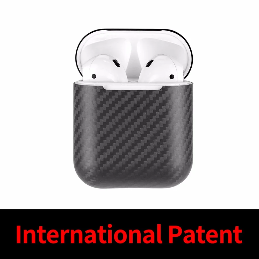 Чехол M Для Apple AirPods чехол из 100% натурального углеродного волокна Ультратонкий