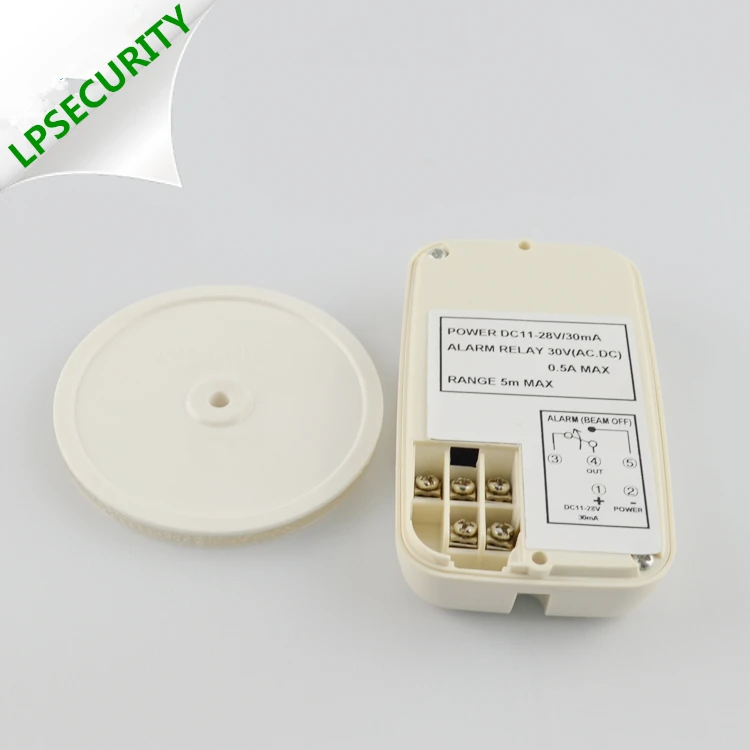 LPSECURITY 5 м Крытый Инфракрасный Светоотражающие Фотоэлементы один луч сенсор детектор для окна затвора двери ворота сигнализации