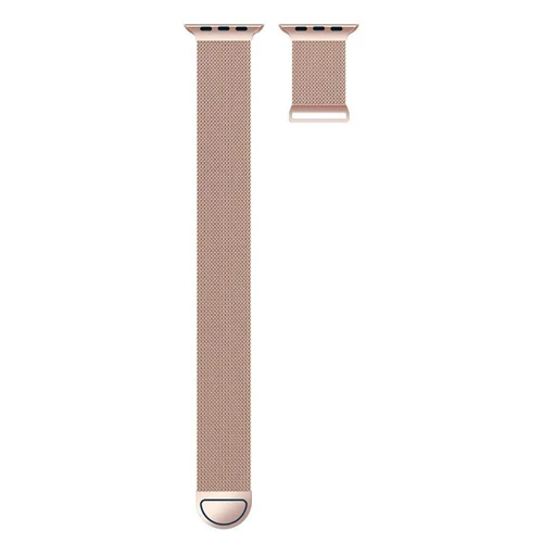 rose gold Комплект из двух предметов ремешок для часов, Миланская петля, ремешок для apple watch band 44 мм 40 мм, 42 мм, 38 мм, версия наручных часов iwatch, браслет, 5/4/3/21 в едином положении во время занятий легкой атлетикой, магнитная застежка - Цвет ремешка: rose gold