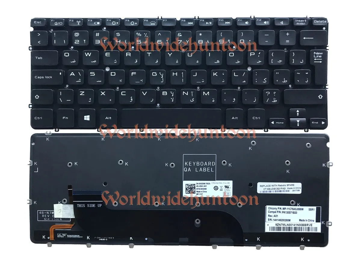 Высококачественная оригинальная арабская клавиатура Reboto для Dell XPS L321X L322X