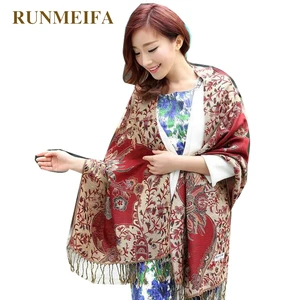 RUNMEIFA большой Размеры 2019 новые женские Модные пашмины шарф Обёрточная бумага шаль зимняя женская палантин, шарф bufandas invierno mujer