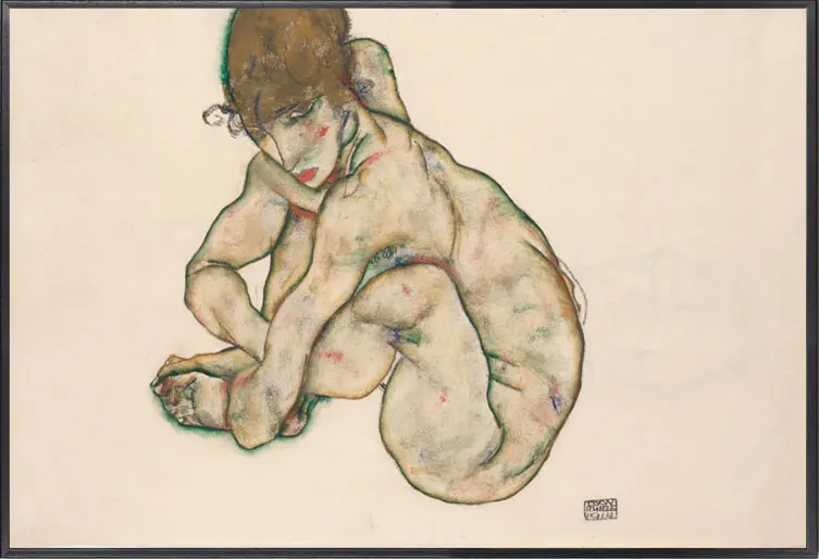 Бургундия Egon Schiele абстрактная ретро картина маслом желтый город холст художественный Принт плакат картина украшение стены дома фрески/Художественная печать - Цвет: Бургундия